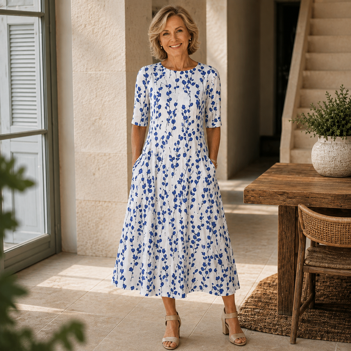 Moxley™ Debra | The Kensington Midi Flowing Silhouette