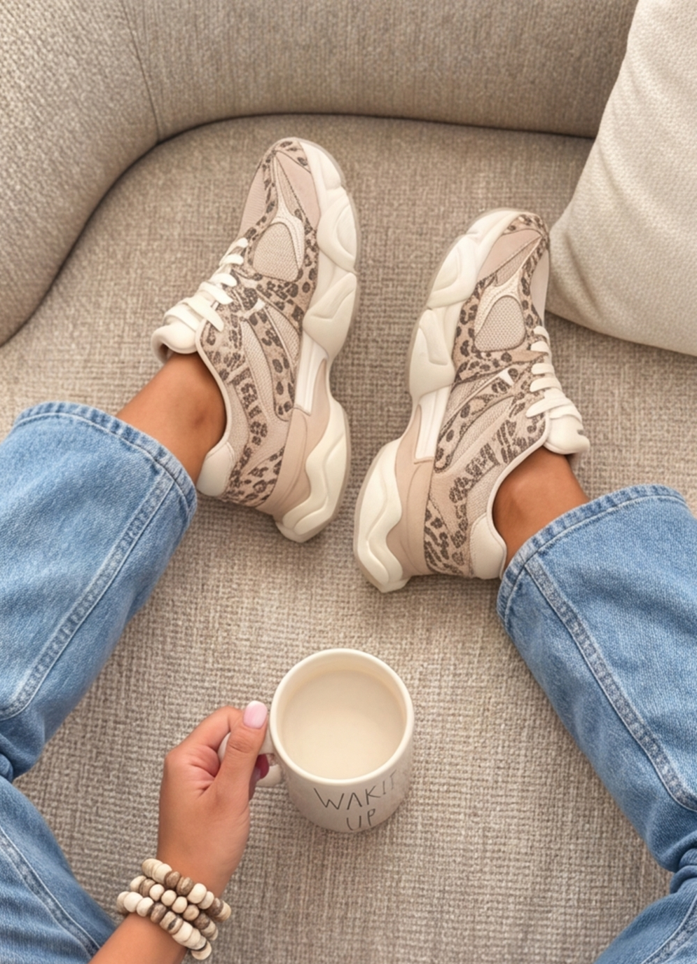 Moxley™ - Yaelle Chic Leopard-Print Trainers