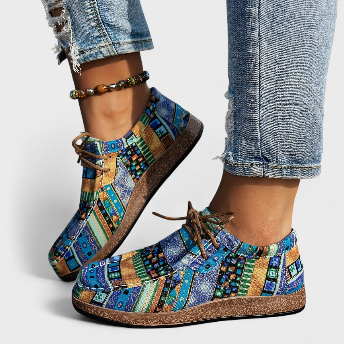 Moxley Sasha™ | Comfort Orthopaedic Boho Canvas Loafers