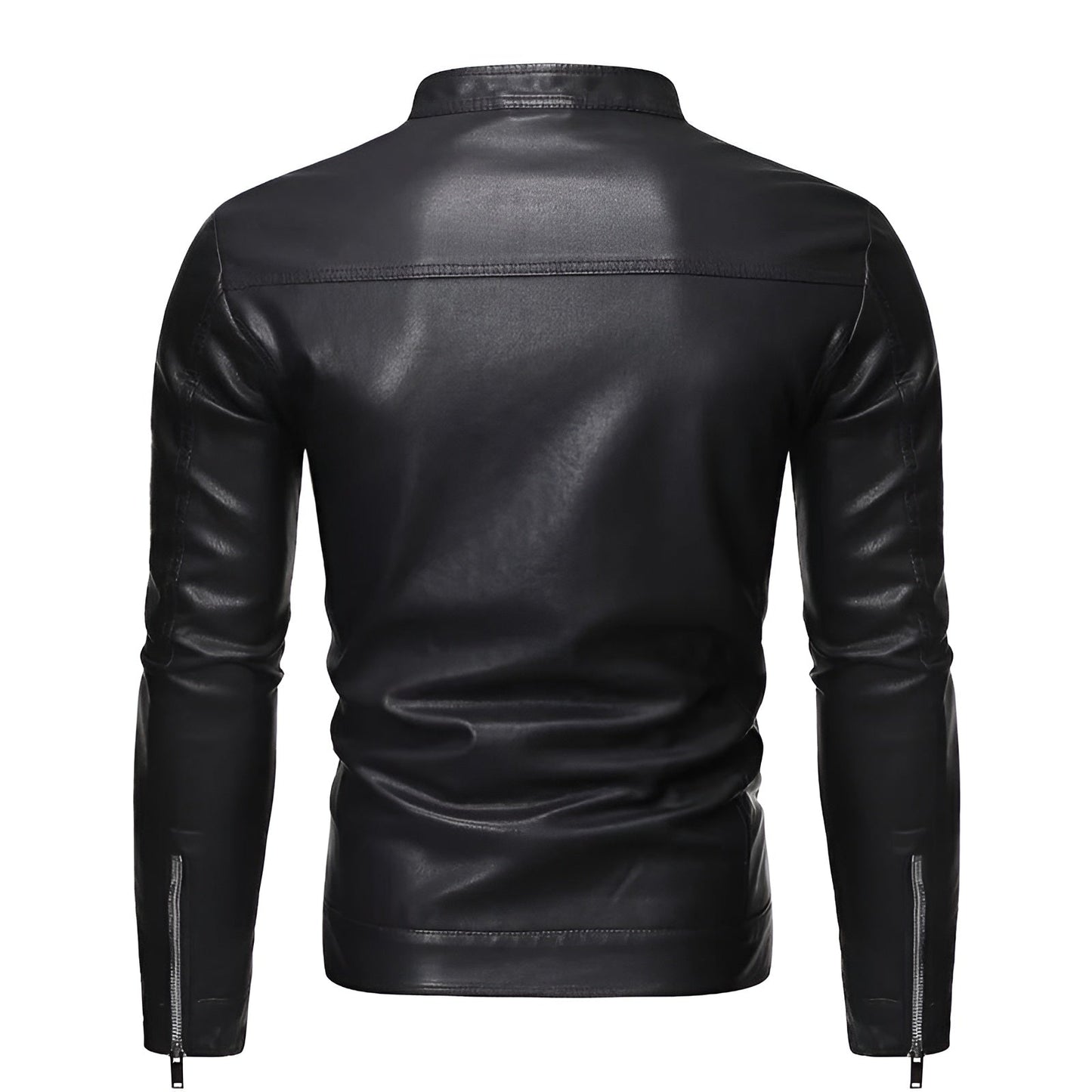 Moxley™ | Premium Leather Jacket with Elevated Collar