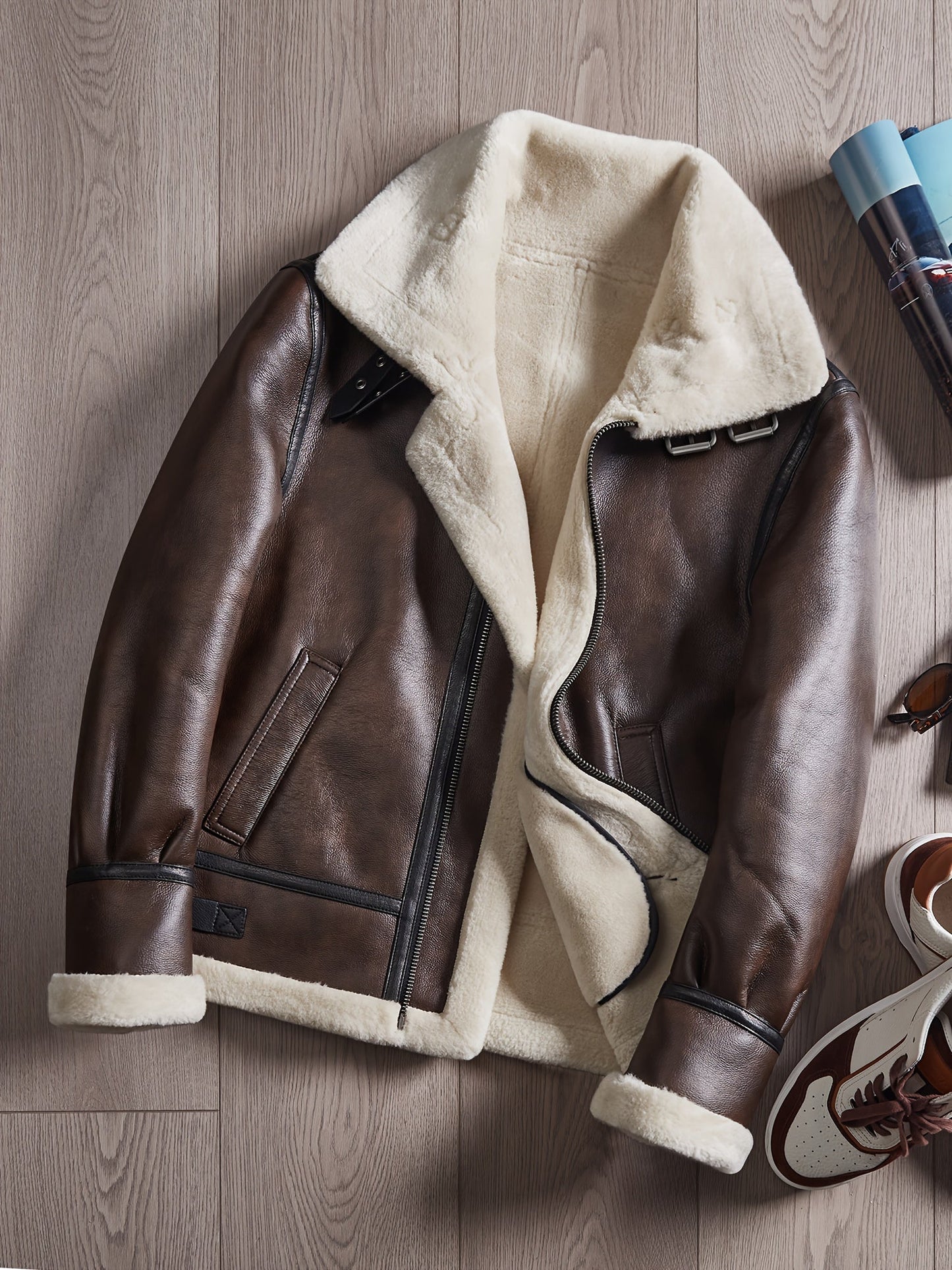 Moxley™ Valero Lyon | Luxe Warm Motorcycle Jacket for Autumn & Winter