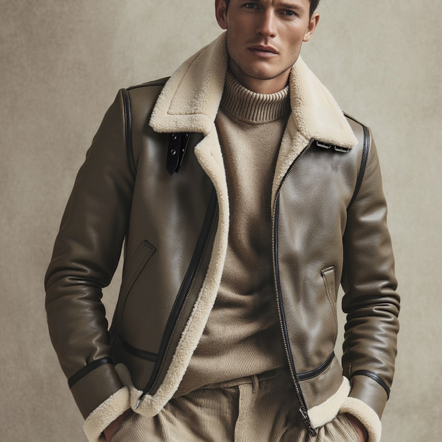 Moxley™ Valero Lyon | Luxe Warm Motorcycle Jacket for Autumn & Winter