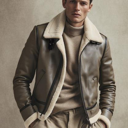 Moxley™ Valero Lyon | Luxe Warm Motorcycle Jacket for Autumn & Winter
