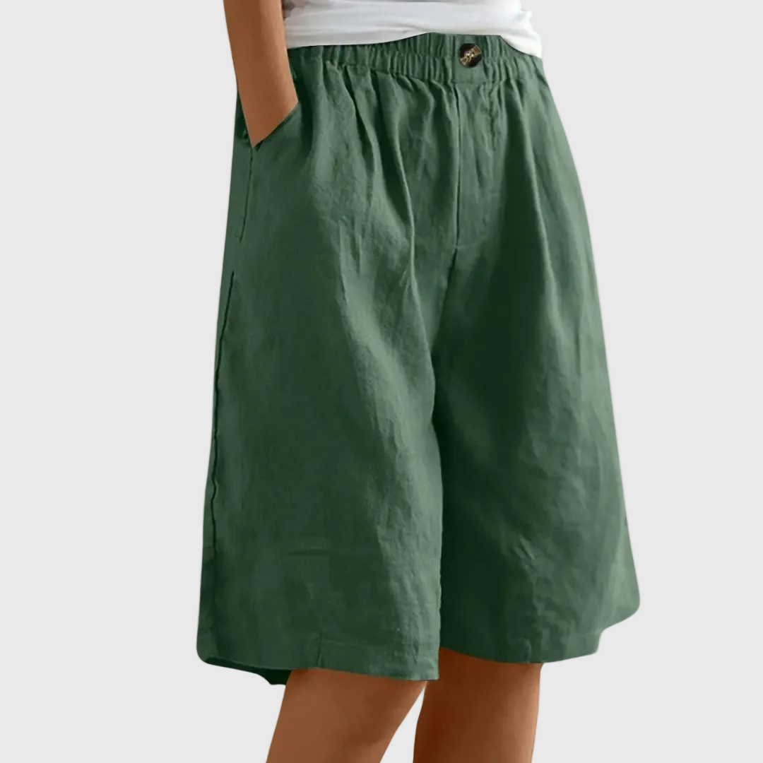 Moxley Ella™ | Summer Linen Loose Fit  Shorts