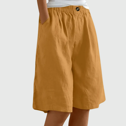 Moxley Ella™ | Summer Linen Loose Fit  Shorts