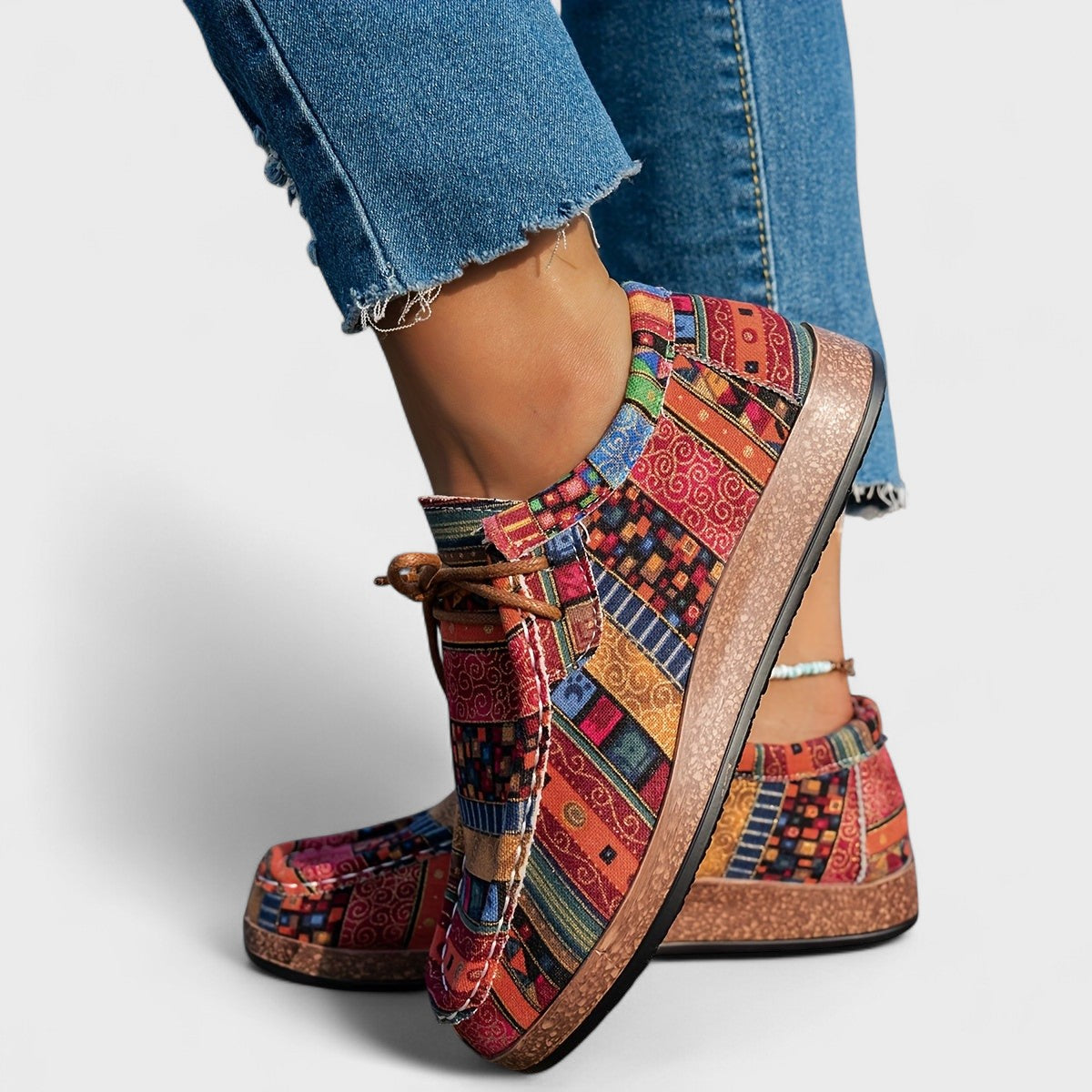 Moxley Sasha™ | Comfort Orthopaedic Boho Canvas Loafers