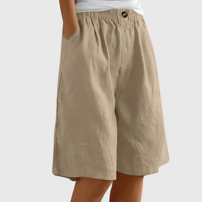 Moxley Ella™ | Summer Linen Loose Fit  Shorts