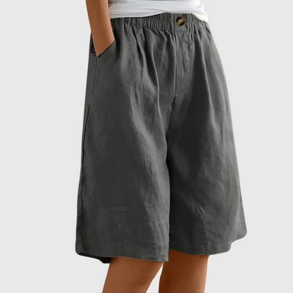 Moxley Ella™ | Summer Linen Loose Fit  Shorts