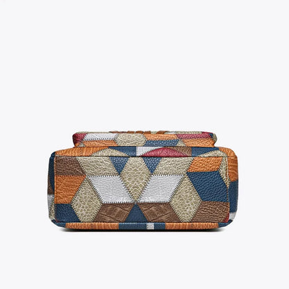 Moxley™ Angie |  Patchwork Leather Shoulder Bag