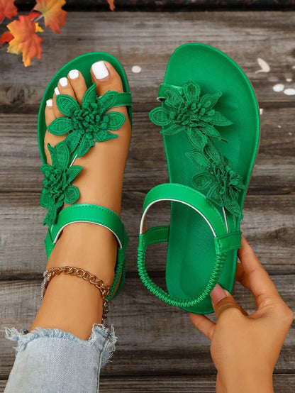 Floréa | Orthopaedic Sandals with Embroidered Flowers