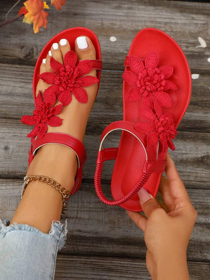 Floréa | Orthopaedic Sandals with Embroidered Flowers