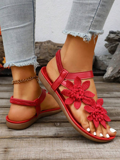 Floréa | Orthopaedic Sandals with Embroidered Flowers