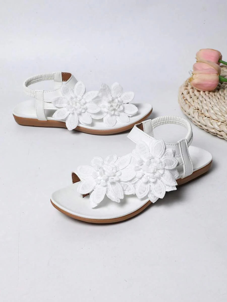 Floréa | Orthopaedic Sandals with Embroidered Flowers