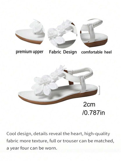 Floréa | Orthopaedic Sandals with Embroidered Flowers