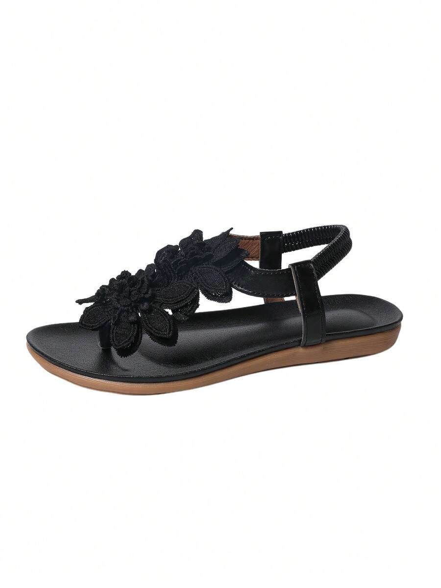 Floréa | Orthopaedic Sandals with Embroidered Flowers
