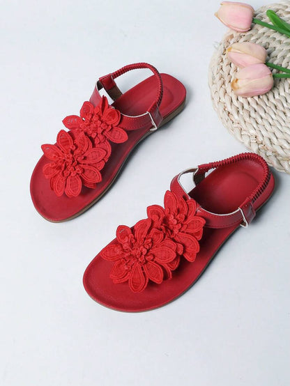 Floréa | Orthopaedic Sandals with Embroidered Flowers