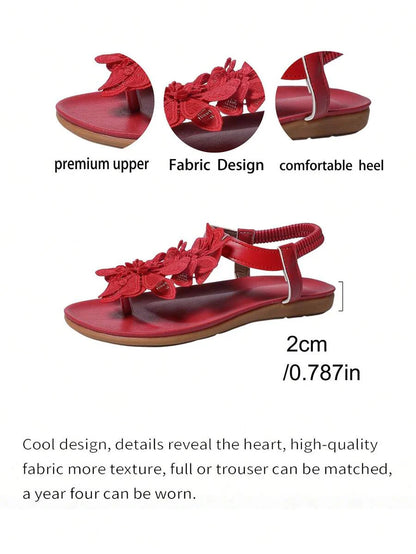 Floréa | Orthopaedic Sandals with Embroidered Flowers