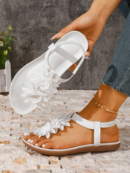 Floréa | Orthopaedic Sandals with Embroidered Flowers