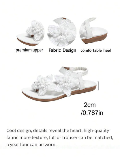 Floréa | Orthopaedic Sandals with Embroidered Flowers