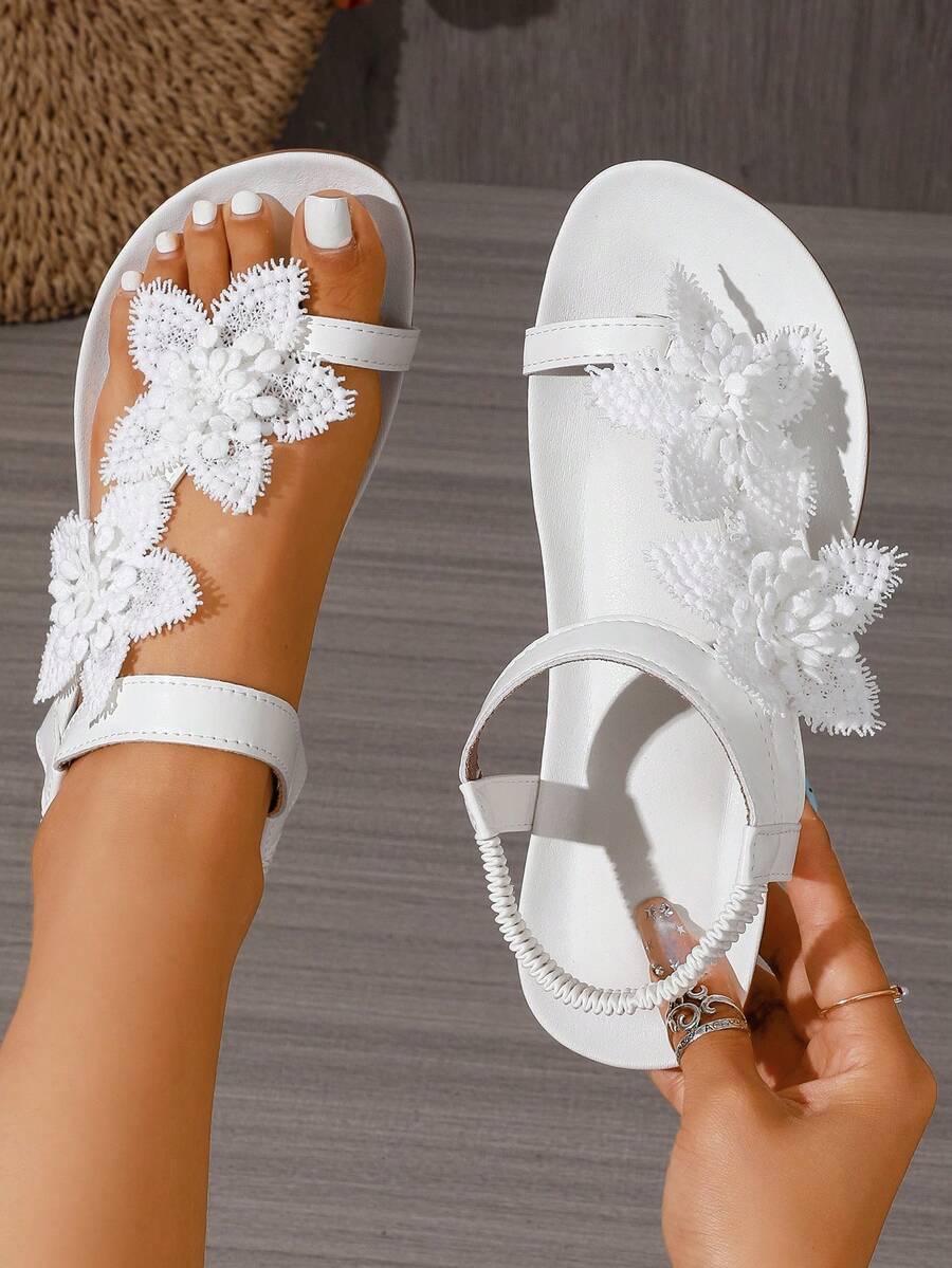Floréa | Orthopaedic Sandals with Embroidered Flowers