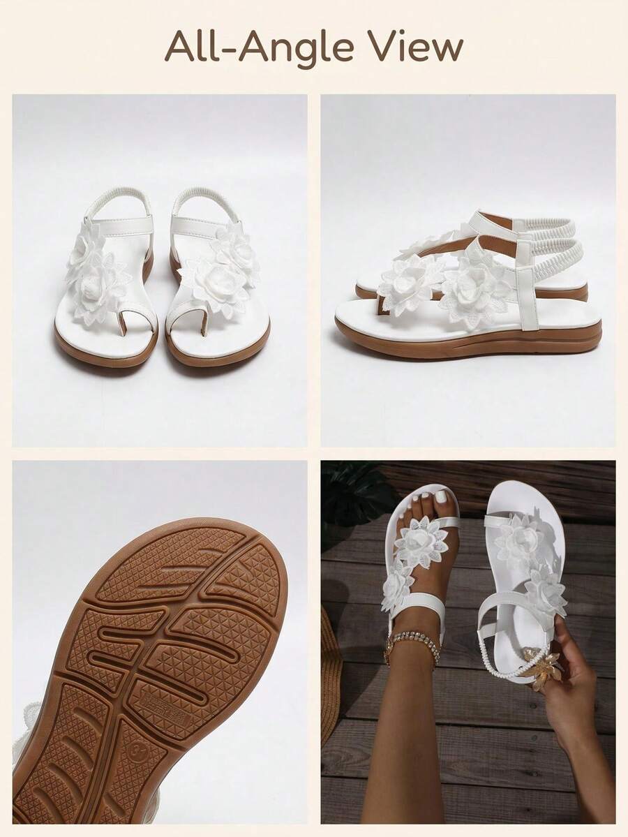 Floréa | Orthopaedic Sandals with Embroidered Flowers