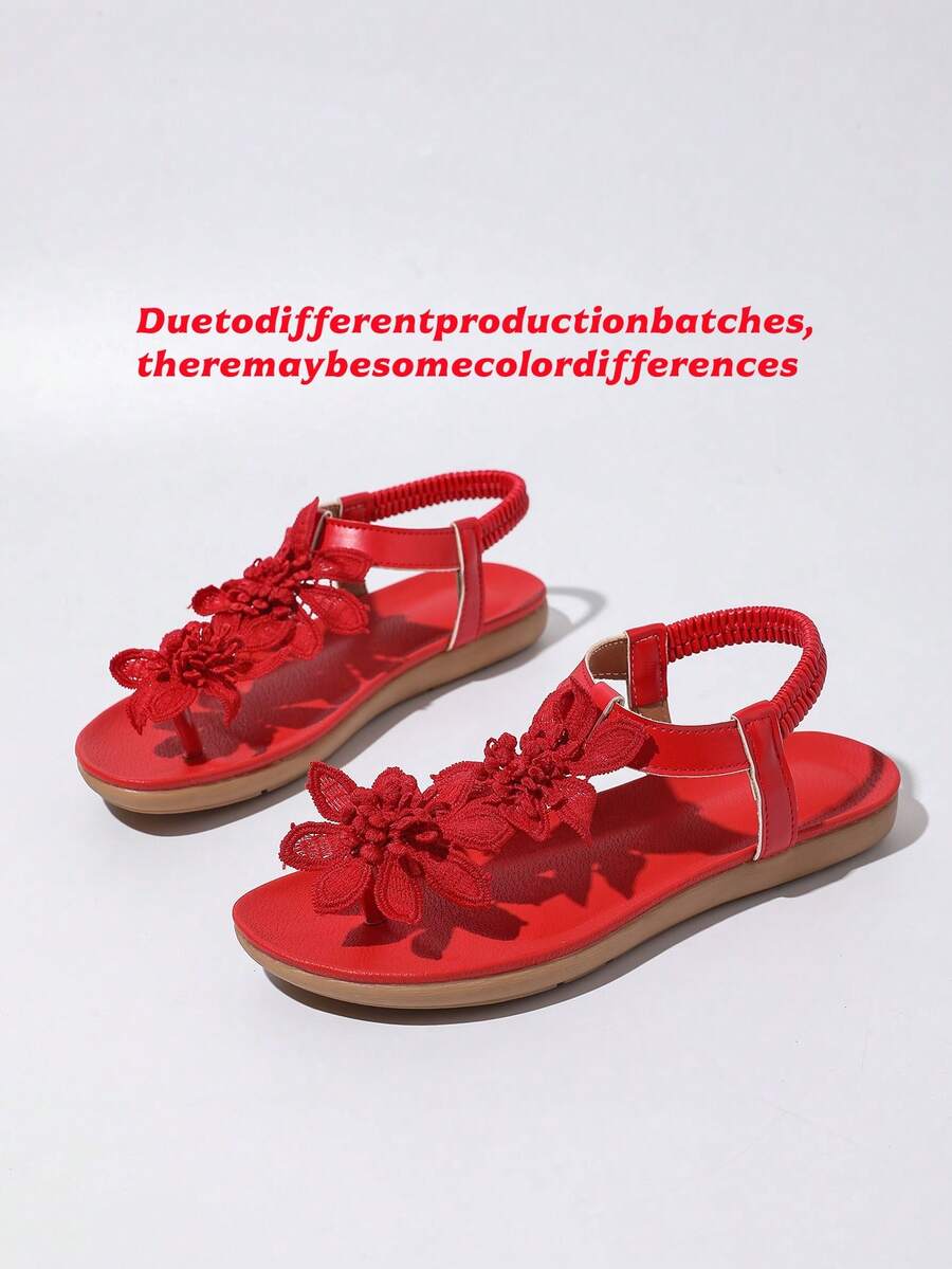 Floréa | Orthopaedic Sandals with Embroidered Flowers