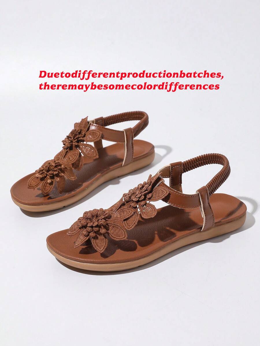 Floréa | Orthopaedic Sandals with Embroidered Flowers