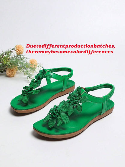 Floréa | Orthopaedic Sandals with Embroidered Flowers