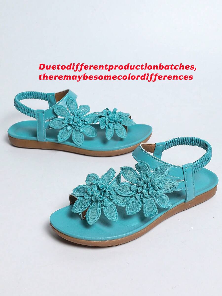 Floréa | Orthopaedic Sandals with Embroidered Flowers