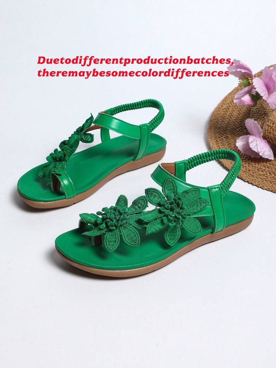 Floréa | Orthopaedic Sandals with Embroidered Flowers