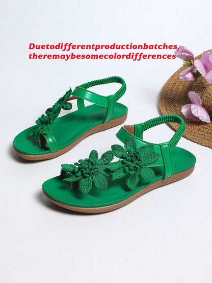 Floréa | Orthopaedic Sandals with Embroidered Flowers