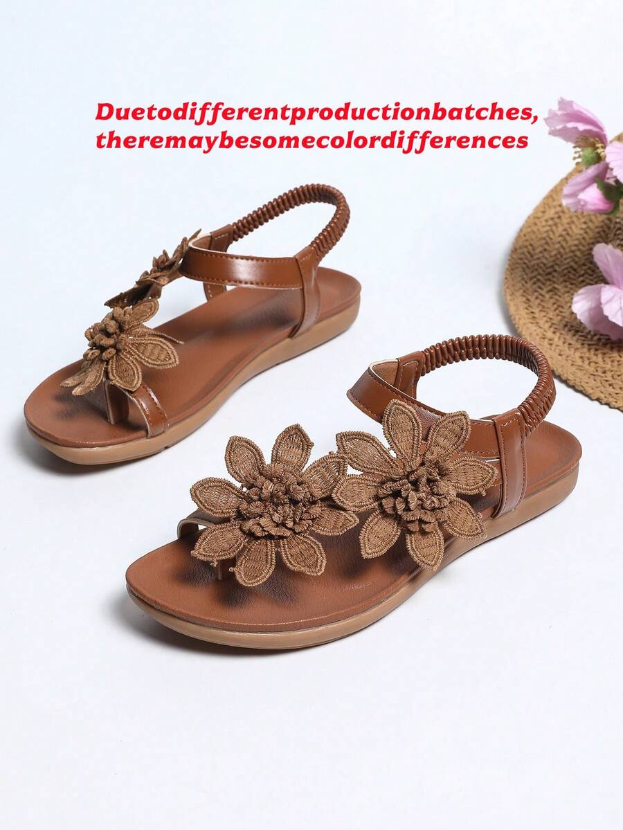Floréa | Orthopaedic Sandals with Embroidered Flowers
