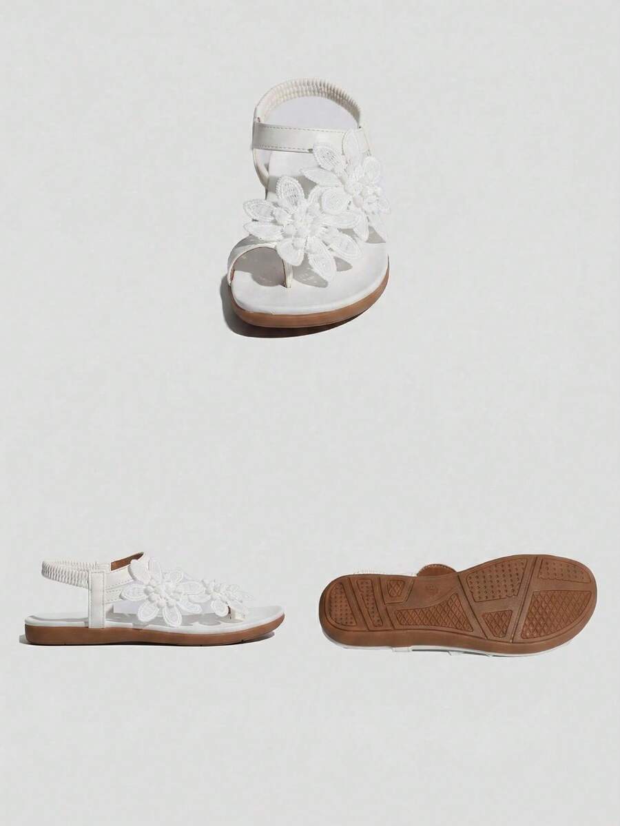 Floréa | Orthopaedic Sandals with Embroidered Flowers