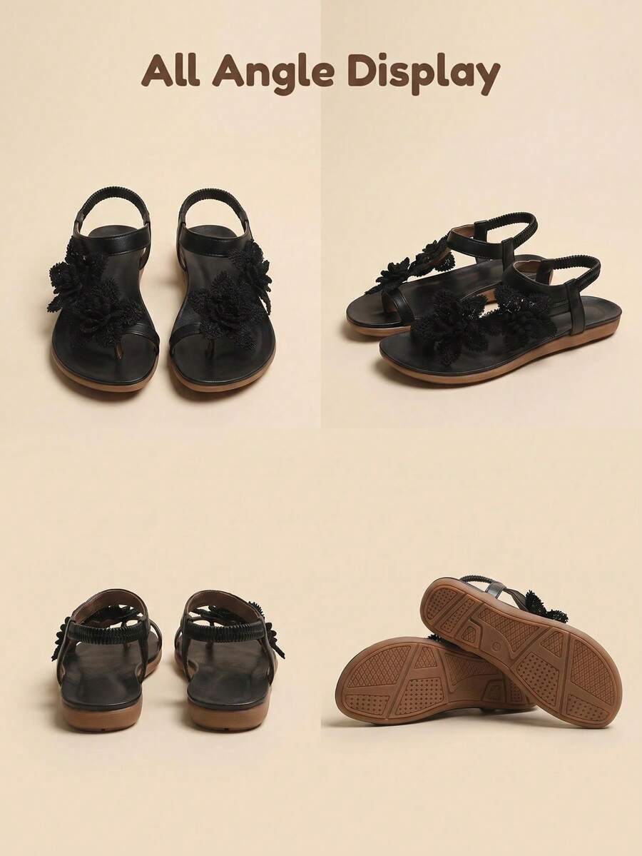 Floréa | Orthopaedic Sandals with Embroidered Flowers