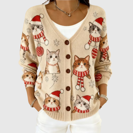 Moxley™ Caterina Luxe Knit Cardigan with Elegant Button Detail
