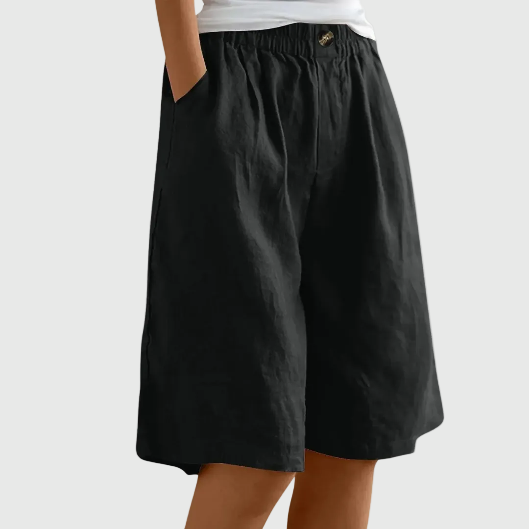 Moxley Ella™ | Summer Linen Loose Fit  Shorts