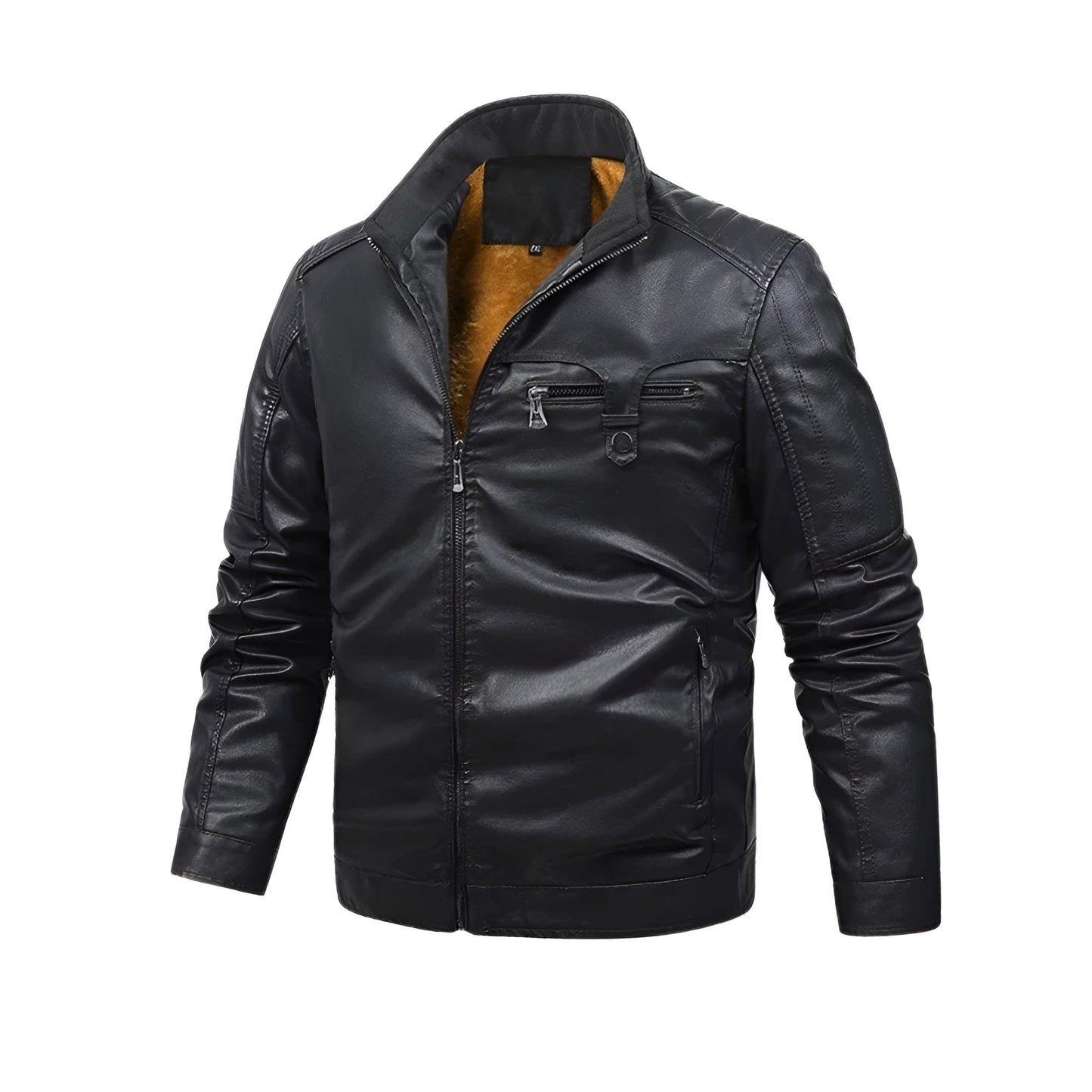 Moxley™ | Luxe Retro Leather Jacket with Premium Fleece Lining