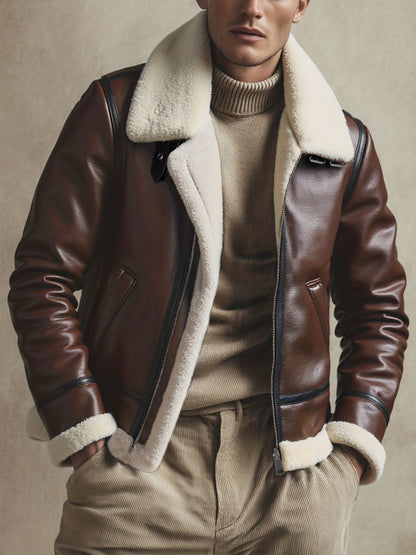 Moxley™ Valero Lyon | Luxe Warm Motorcycle Jacket for Autumn & Winter