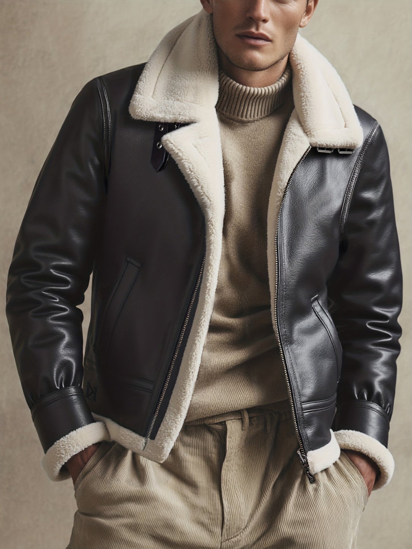 Moxley™ Valero Lyon | Luxe Warm Motorcycle Jacket for Autumn & Winter