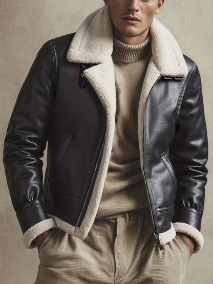 Moxley™ Valero Lyon | Luxe Warm Motorcycle Jacket for Autumn & Winter