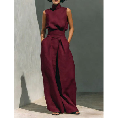 Moxley™ Class & Elegance | Mona Sleeveless Linen Set