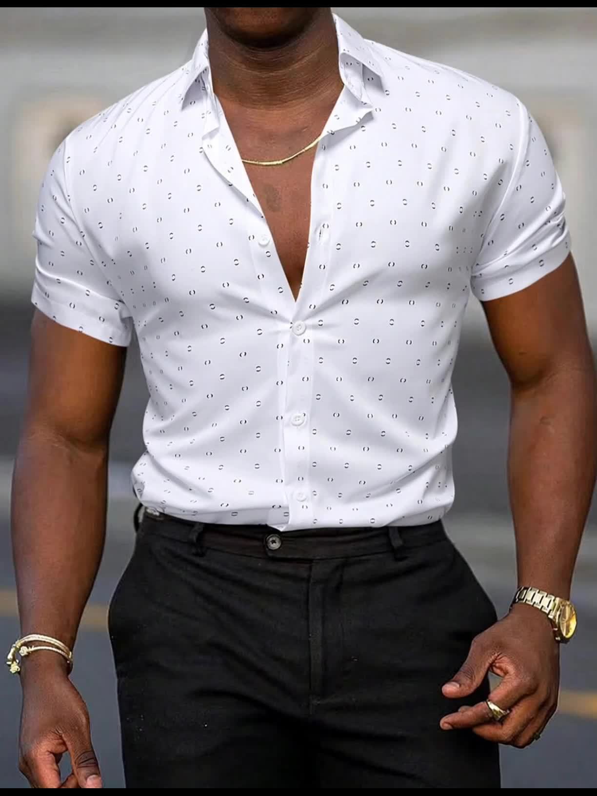 Moxley Simon™ | SUMMER SHIRT WITH SIGNATURE PRINT
