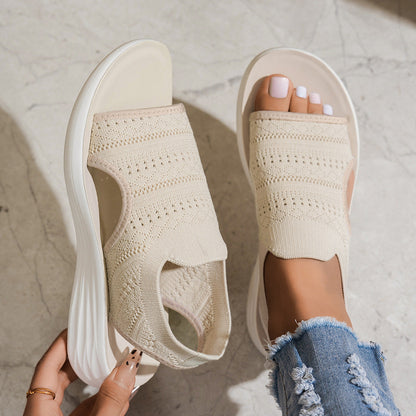 Moxley™ Clara | Classic Orthopaedic Open Toe Cloud Flats