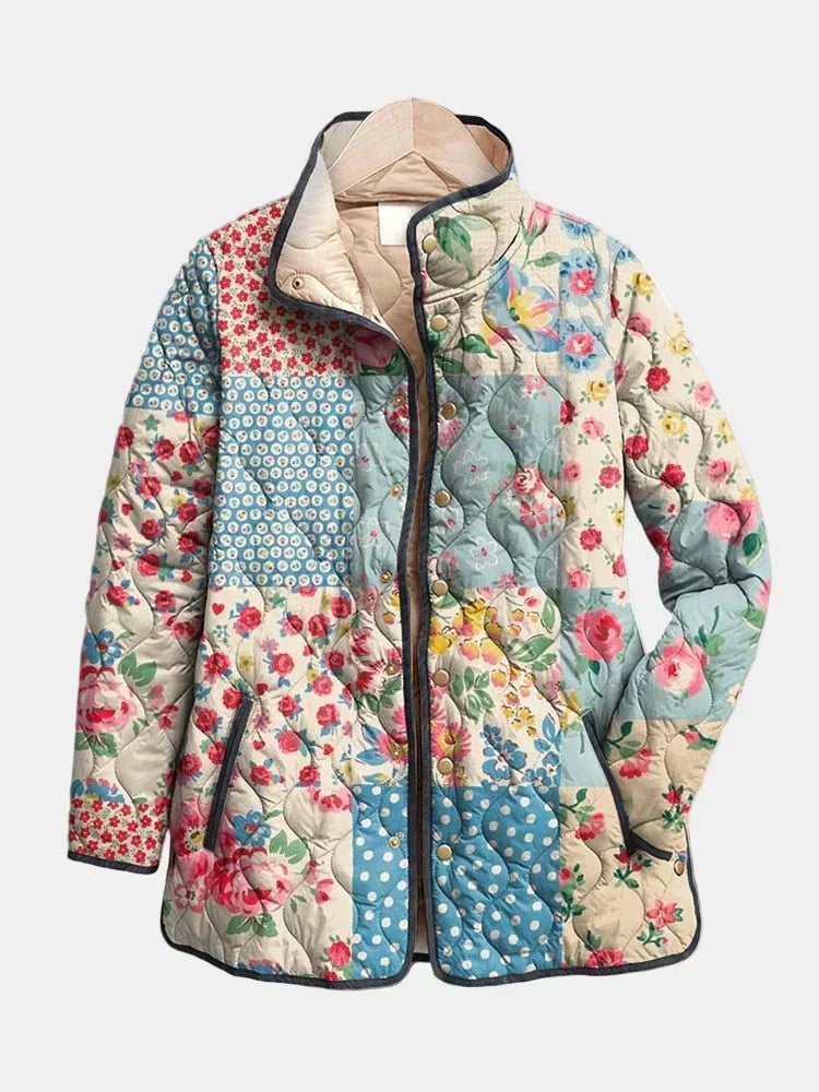 Moxley™ Luxe Quilted Floral Patchwork Jacket