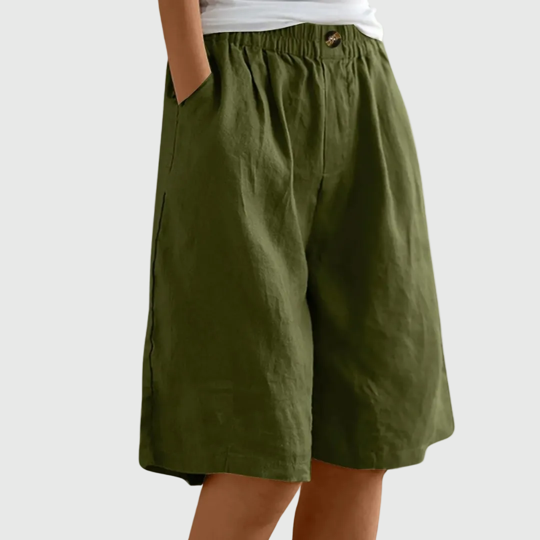 Moxley Ella™ | Summer Linen Loose Fit  Shorts