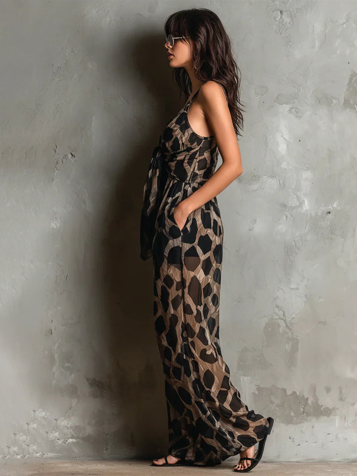 Moxley™ Beth | Constance Leopard Print Jumpsuit