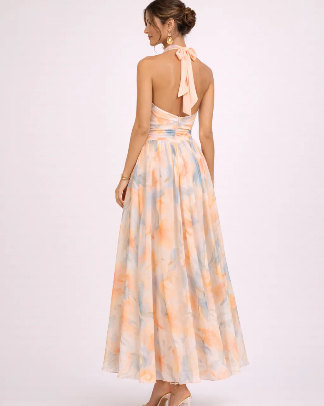 Moxley™ | Savenora Silk-Touch Dress Floral Muse