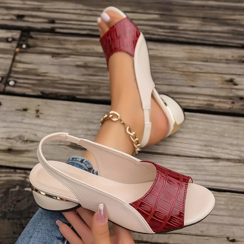 Moxley™ Pauline | Elegant Orthopedic Open-Toe Heels
