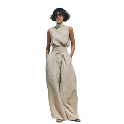 Moxley™ Class & Elegance | Mona Sleeveless Linen Set