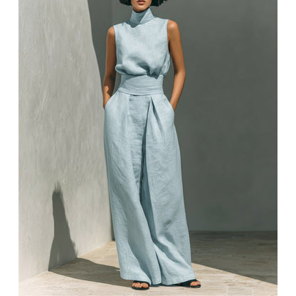 Moxley™ Class & Elegance | Mona Sleeveless Linen Set